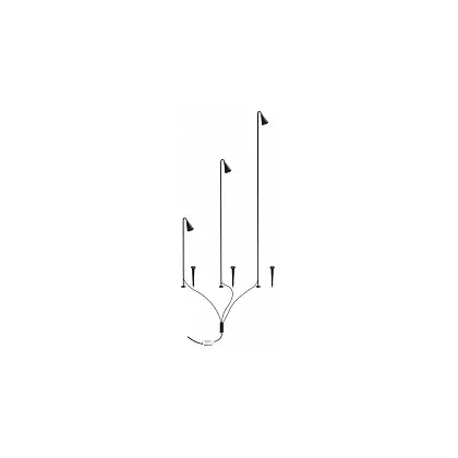 Наземный низкий светильник Arte Lamp MULIPHEIN A1084PA-3BK